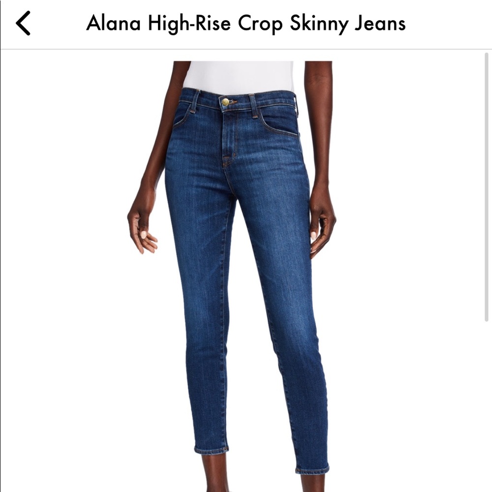 J brand Alana high rise ankle jeans size 26. Worn once perfect condition!
